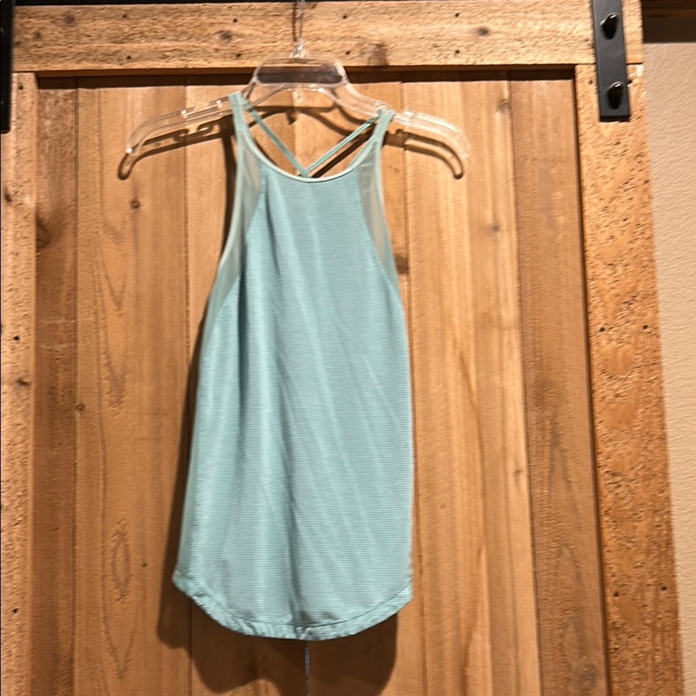 Lululemon Athletica Green Sleeveless Tank Top